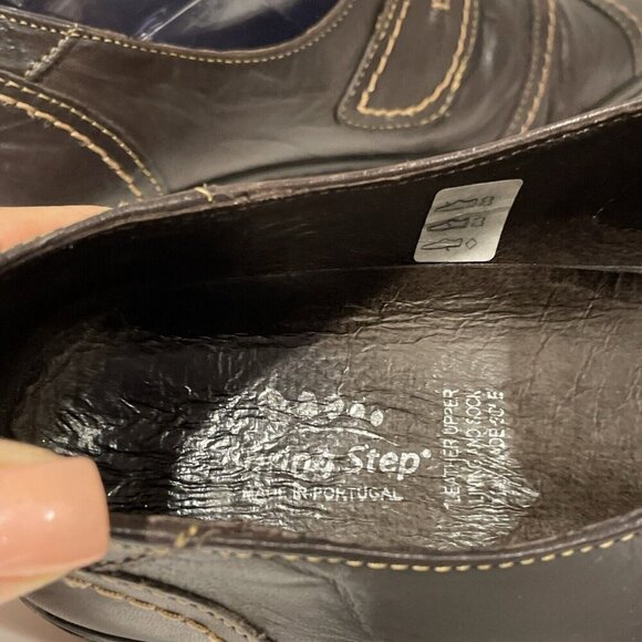 Spring Step Confetti Leather Slip On Shoes Loafer Women 9 / 39 Brown Monk Strap - Picture 9 of 12